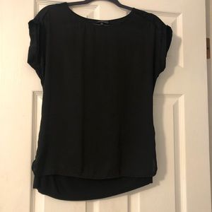 The Limited Rolled Sleeve Black Blouse Sz XS